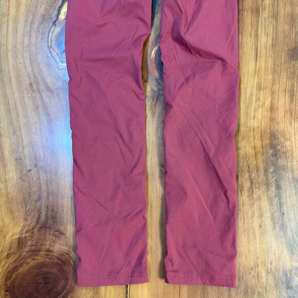 Prana Halle Straight Women's Hiking Pants 0 Reg Nylon Red W4119RG23 G3-28 - Picture 6 of 7